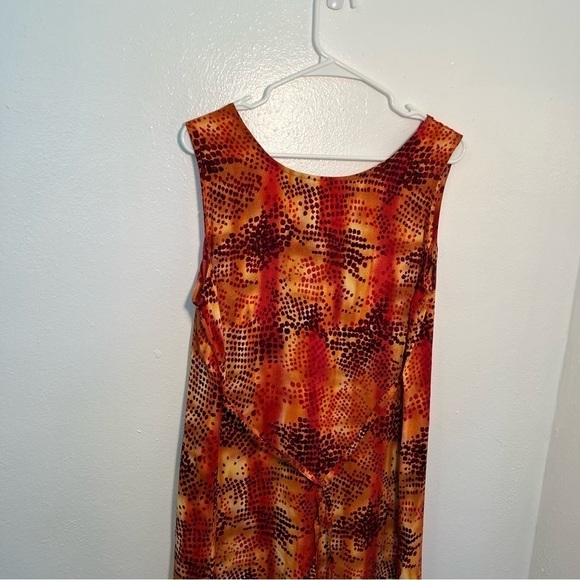 Mlle Gabrielle Sleeveless Maxi Dress Orange - Picture 8 of 11
